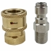 Kit Engate Rápido 1/4 Femea + Pino De Engate 1/4 Macho Para Lavadoras de Alta Pressão