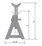 Cavalete 2 Ton (Par) CT2000