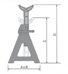 Cavalete 6 Ton (Par) CT6000