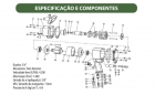 01.41.PN3402160 Chave de impacto 3/4 pol. c/ maleta e soquetes