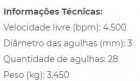 SGT-1615 Desincrustador pistola 28 agulhas x 3mm x 180mm