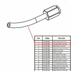 Tubo giratorio para Pistola Tornadora Sgt-9913 E 9912 Sigma Tools