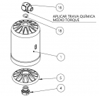 Camisa Bomba Hidropneumatica Inox MCM Original Completo