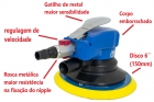 PWR-0311 Lixadeira Pneumática orbital 6´´com Aspiração