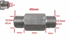 Adaptador Conector G1/4M x G1/4M - LONGO