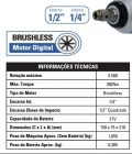 PWR-35 Chave de Impacto 1/2 e Parafusadeira 1/4 pol. a bateria 350nm 21v PWR TOOLS - SEM BATERIA